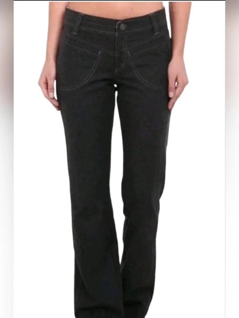 Kuhl Dulce women's outdoor hiking pant dark gray stretch cotton straight leg 10